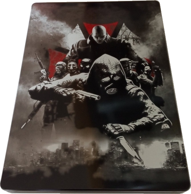 Front of metal case