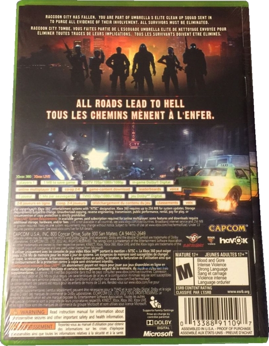 Back of manual sealed on the back with sticker