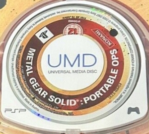 Metal Gear Solid Portable Ops disc
