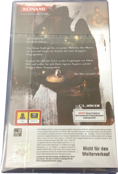 Silent Hill Origins back