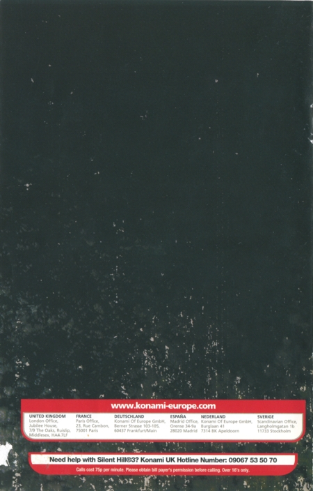 Back of manual Back of manual