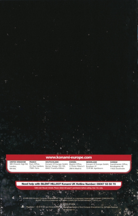 Back of manual