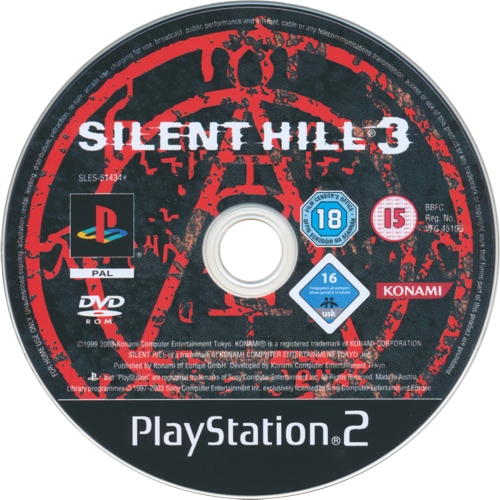 Silent Hill 3 disc