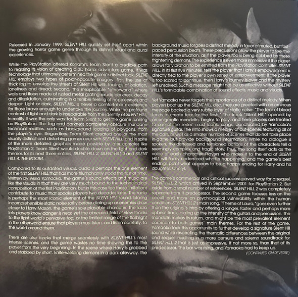 Front of liner notes sheet