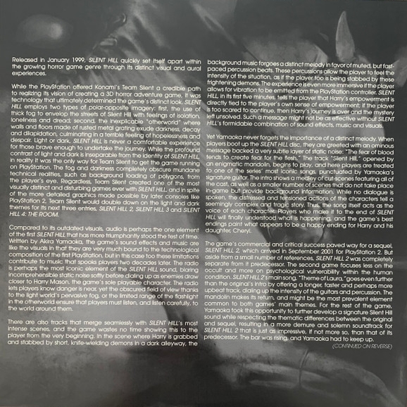 Front of liner notes sheet