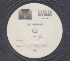 Sliver 7" test pressing on Tupelo