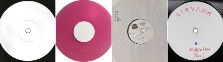 Love Buzz, Bleach (1992), Blew, and Molly's Lips test pressings