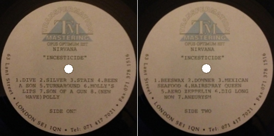 Unreleased Incesticide lacquers, labels
